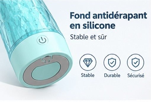 Un fond en silicone qui ne glisse pas